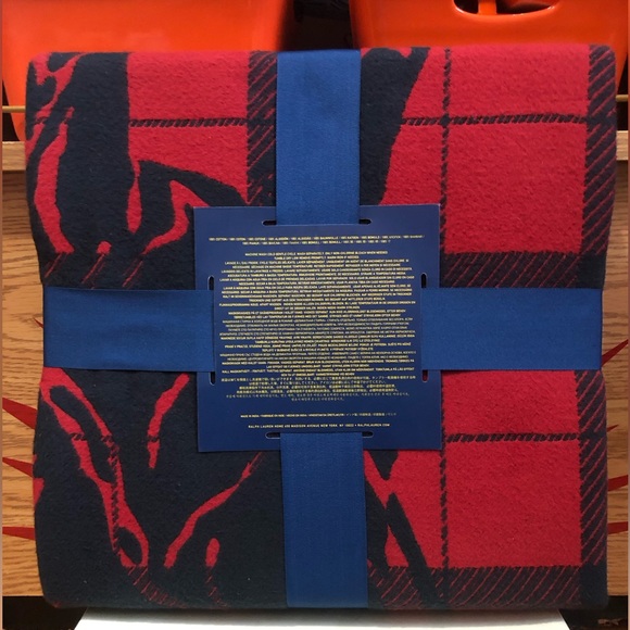 POLO Ralph Lauren Plaid Blanket - Picture 4 of 5